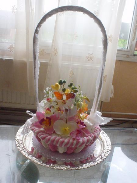 corbeille de fleur pour communiant