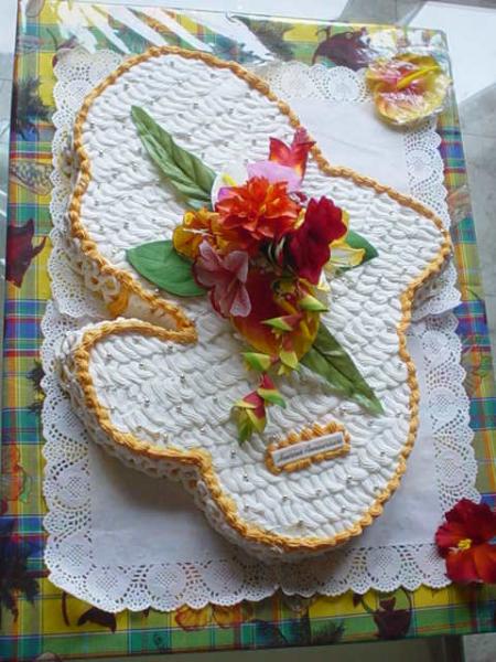 Le bouquet de fleurs exotiques la Martinique